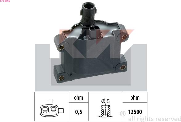 KW 470 285S - Indukcioni kalem (bobina) www.molydon.hr