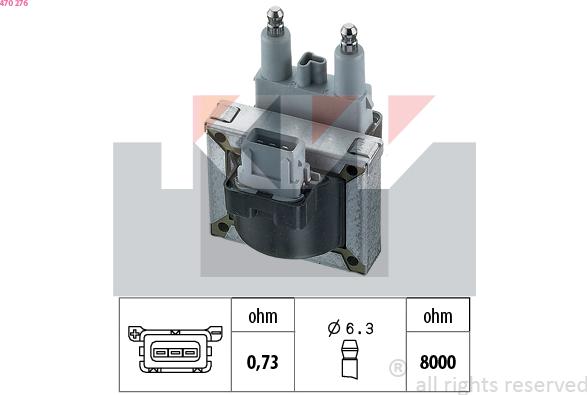 KW 470 276 - Indukcioni kalem (bobina) www.molydon.hr