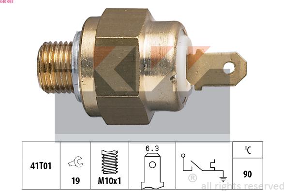 KW 540 093 - Senzor, temperatura rashladne tekućinu www.molydon.hr