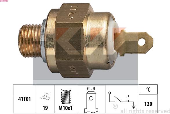 KW 540 007 - Senzor, temperatura rashladne tekućinu www.molydon.hr