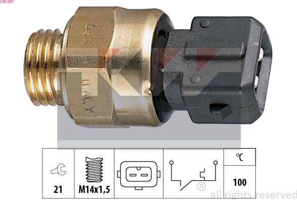 KW 540 081 - Senzor, temperatura rashladne tekućinu www.molydon.hr