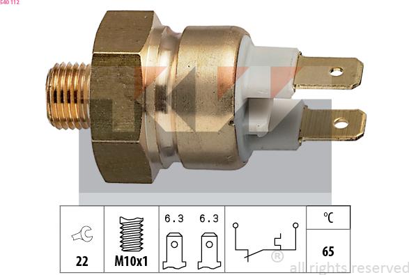 KW 540 112 - Senzor, temperatura rashladne tekućinu www.molydon.hr