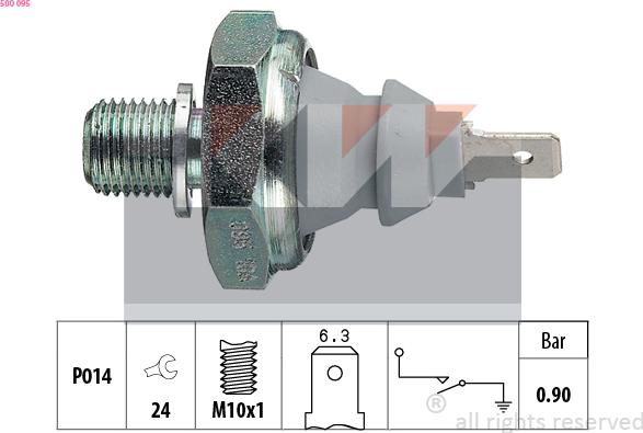 KW 500 095 - Senzor, pritisak ulja www.molydon.hr