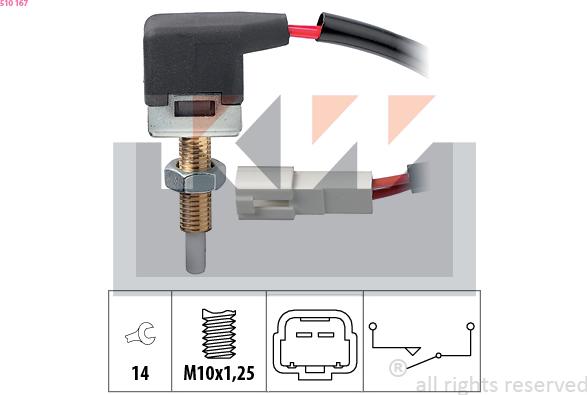 KW 510 167 - Prekidač, aktiviranje kvacila (GRA-uredj za regul brzine) www.molydon.hr