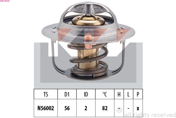 KW 580 954S - Termostat, rashladna tekućinu www.molydon.hr