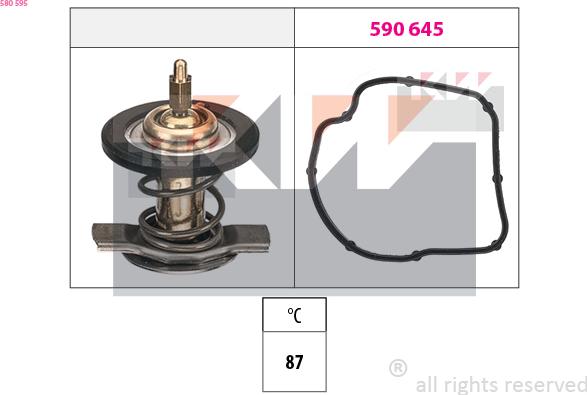 KW 580 595 - Termostat, rashladna tekućinu www.molydon.hr