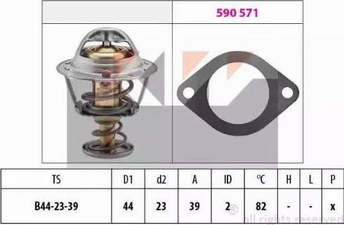 KW 580 519 - Termostat, rashladna tekućinu www.molydon.hr