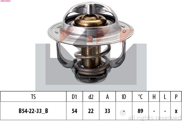 KW 580 693S - Termostat, rashladna tekućinu www.molydon.hr