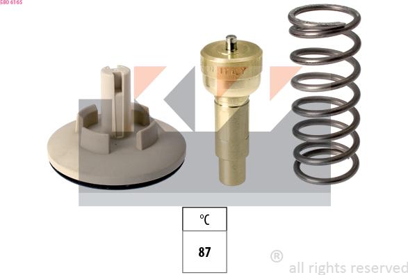 KW 580 616S - Termostat, rashladna tekućinu www.molydon.hr