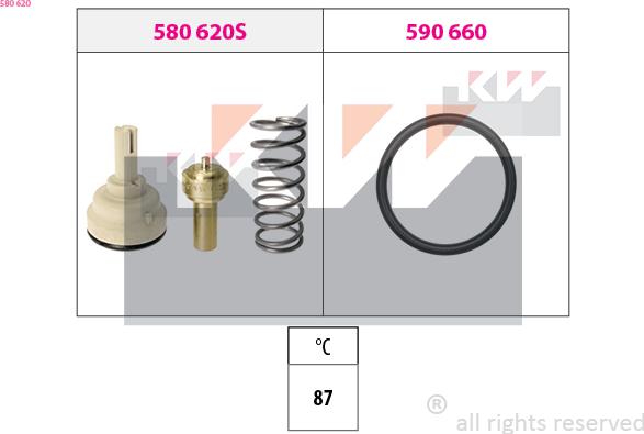 KW 580 620 - Termostat, rashladna tekućinu www.molydon.hr