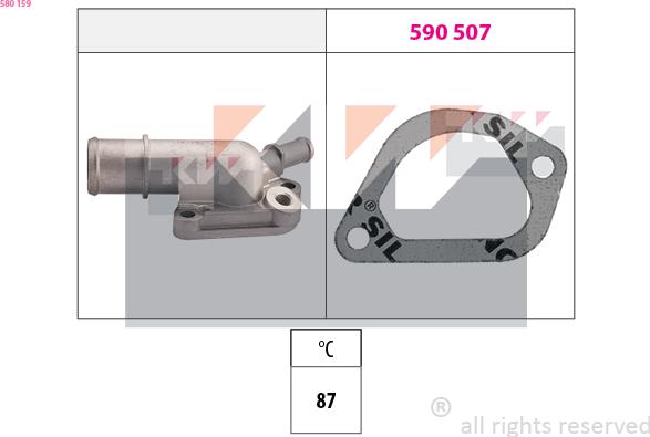 KW 580 159 - Termostat, rashladna tekućinu www.molydon.hr