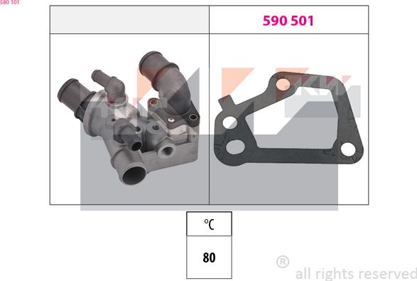 KW 580 101 - Termostat, rashladna tekućinu www.molydon.hr