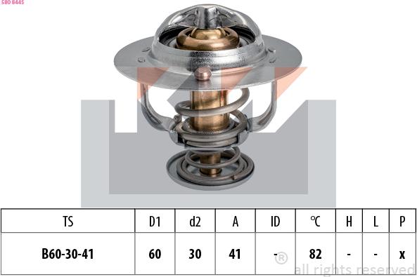 KW 580 844S - Termostat, rashladna tekućinu www.molydon.hr