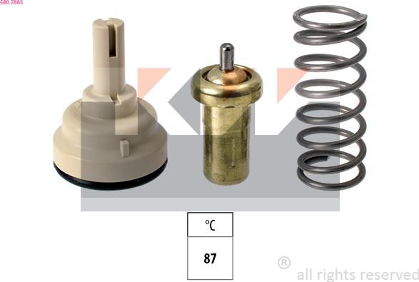 KW 580 788S - Termostat, rashladna tekućinu www.molydon.hr