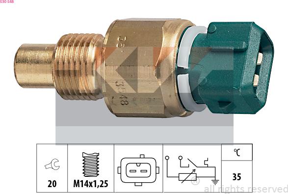 KW 530 548 - Senzor, temperatura rashladne tekućinu www.molydon.hr