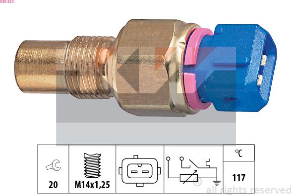 KW 530 553 - Senzor, temperatura rashladne tekućinu www.molydon.hr