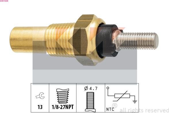 KW 530 028 - Senzor, temperatura rashladne tekućinu www.molydon.hr