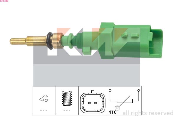 KW 530 385 - Senzor, temperatura rashladne tekućinu www.molydon.hr