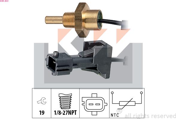 KW 530 253 - Senzor, temperatura rashladne tekućinu www.molydon.hr