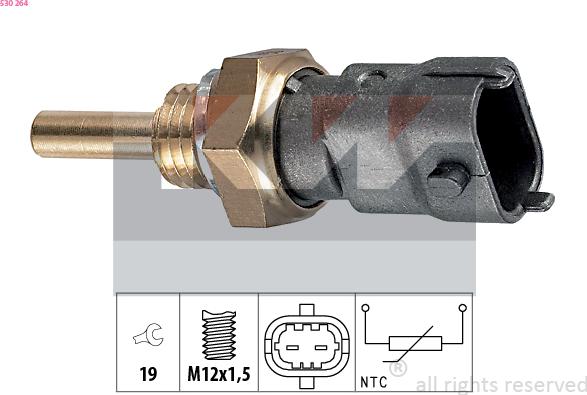 KW 530 264 - Senzor, temperatura rashladne tekućinu www.molydon.hr