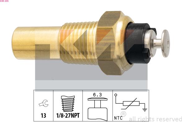 KW 530 235 - Senzor, temperatura rashladne tekućinu www.molydon.hr