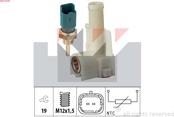 KW 530 233K - Senzor, temperatura rashladne tekućinu www.molydon.hr