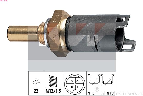 KW 530 274 - Senzor, temperatura rashladne tekućinu www.molydon.hr