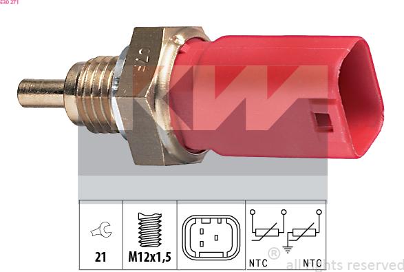 KW 530 271 - Senzor, temperatura rashladne tekućinu www.molydon.hr