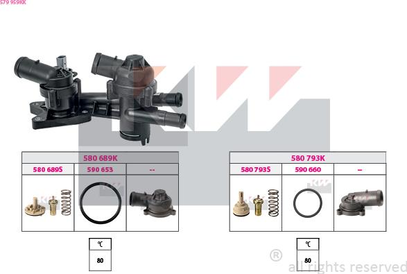 KW 579 959KK - Termostat, rashladna tekućinu www.molydon.hr