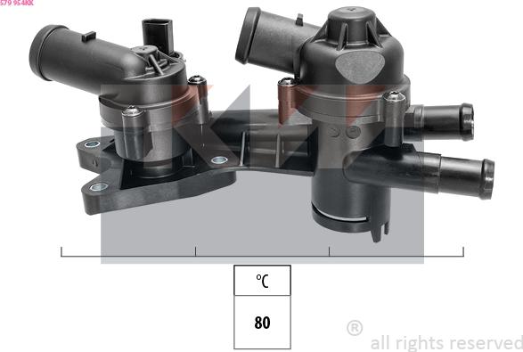 KW 579 954KK - Termostat, rashladna tekućinu www.molydon.hr