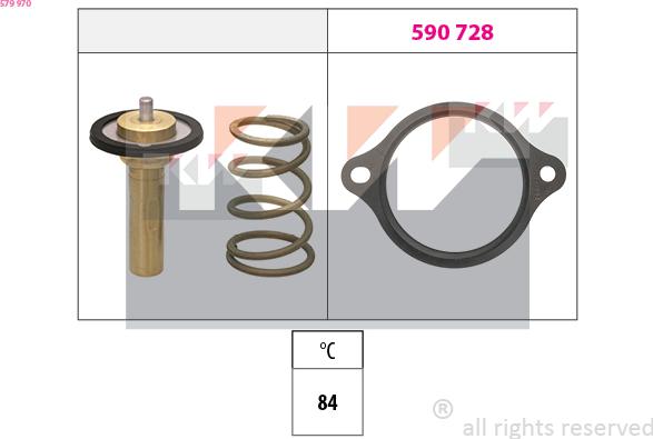 KW 579 970 - Termostat, rashladna tekućinu www.molydon.hr