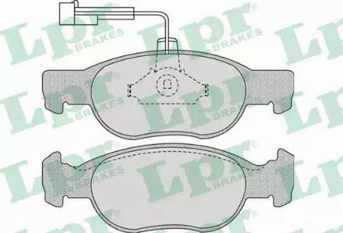 LPR 05P1075 - Komplet Pločica, disk-kočnica www.molydon.hr