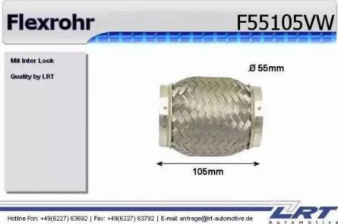 LRT F55105VW - Savitljiva metalna Cijev, Ispušni sistem www.molydon.hr