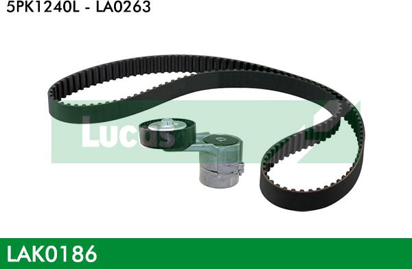 LUCAS LAK0186 - Garnitura klinastog rebrastog remena www.molydon.hr