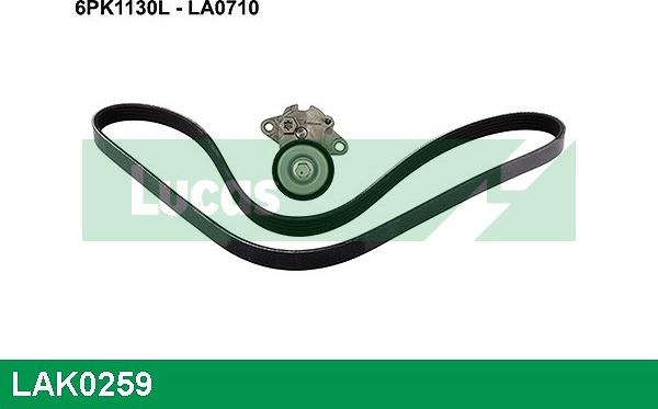 LUCAS LAK0259 - Garnitura klinastog rebrastog remena www.molydon.hr