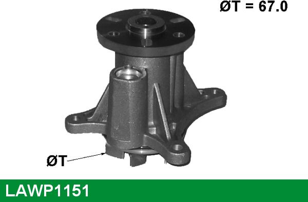 LUCAS LAWP1151 - Vodena pumpa www.molydon.hr