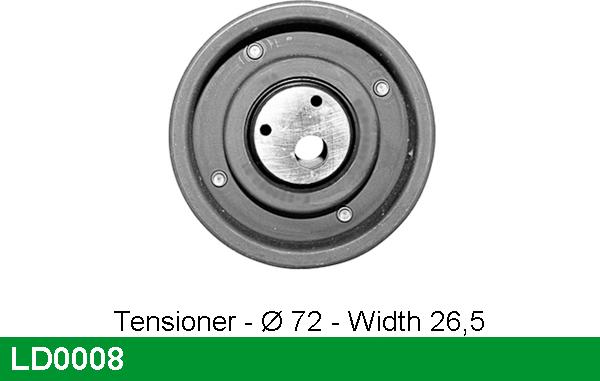 LUCAS LD0008 - Natezač, zupčasti remen  www.molydon.hr
