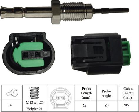 LUCAS LGS6048 - Senzor, temperatura Ispušnih plinova www.molydon.hr