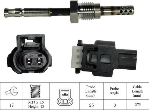 LUCAS LGS6003 - Senzor, temperatura Ispušnih plinova www.molydon.hr