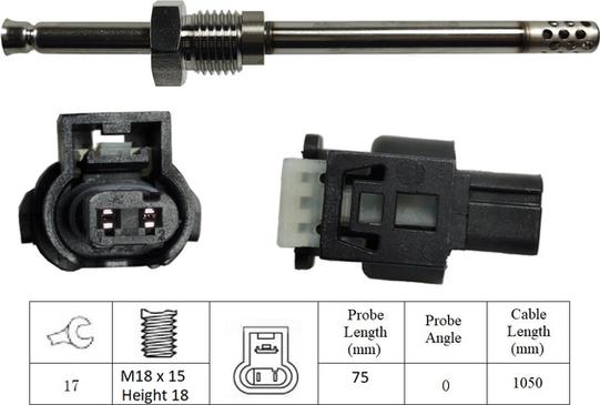 LUCAS LGS6002 - Senzor, temperatura Ispušnih plinova www.molydon.hr