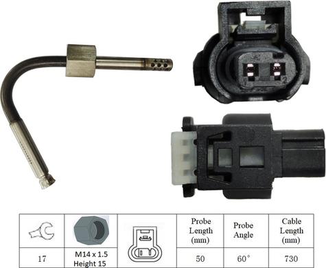 LUCAS LGS6011 - Senzor, temperatura Ispušnih plinova www.molydon.hr