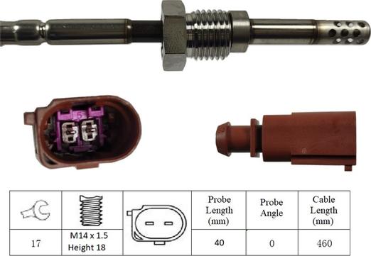 LUCAS LGS6034 - Senzor, temperatura Ispušnih plinova www.molydon.hr