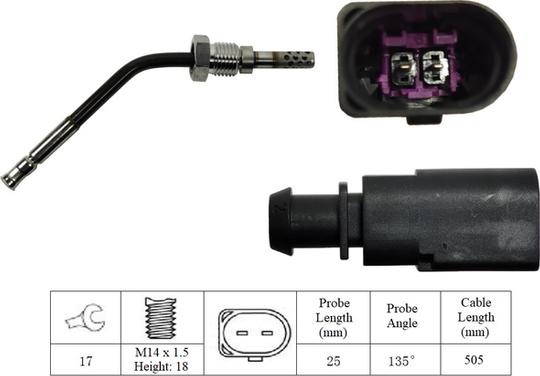 LUCAS LGS6035 - Senzor, temperatura Ispušnih plinova www.molydon.hr