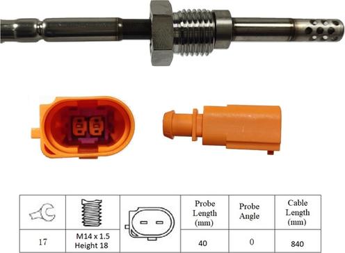 LUCAS LGS6030 - Senzor, temperatura Ispušnih plinova www.molydon.hr