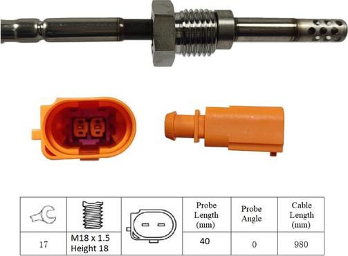 LUCAS LGS6031 - Senzor, temperatura Ispušnih plinova www.molydon.hr