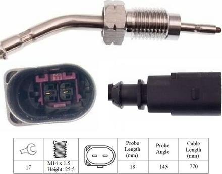 LUCAS LGS6100 - Senzor, temperatura Ispušnih plinova www.molydon.hr