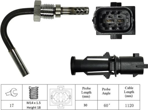 LUCAS LGS7053 - Senzor, temperatura Ispušnih plinova www.molydon.hr