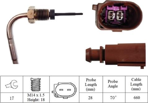 LUCAS LGS7077 - Senzor, temperatura Ispušnih plinova www.molydon.hr