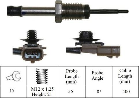 LUCAS LGS7119 - Senzor, temperatura Ispušnih plinova www.molydon.hr