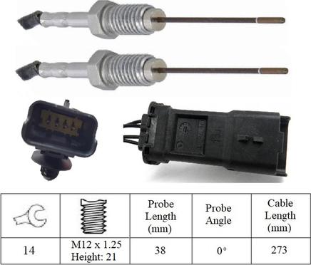 LUCAS LGS7263 - Senzor, temperatura Ispušnih plinova www.molydon.hr